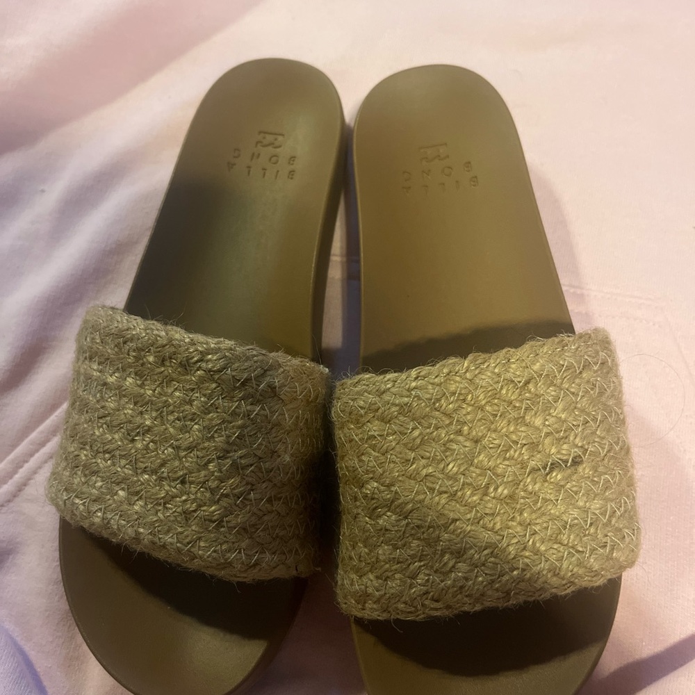Tan Slide Sandals